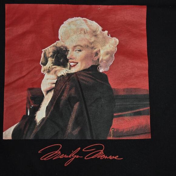 Marilyn Monroe Womens T-Shirt LARGE Short Sleeve Graphic Cotton Distressed - Picture 2 of 6